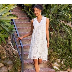 Karen Kane White Lace Sleeveless Dress